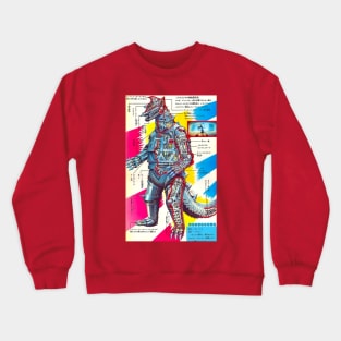 Mechagodzilla Cutaway Schematic Crewneck Sweatshirt